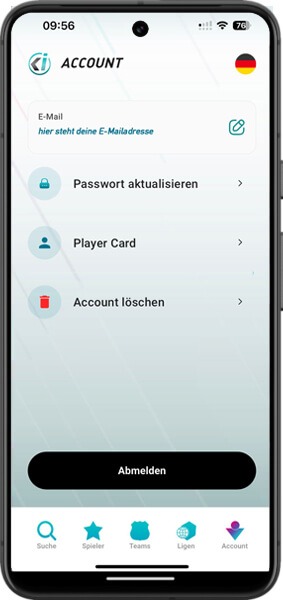 Account mit Player Card Option