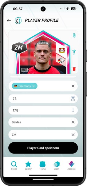 Player Card Details bearbeiten