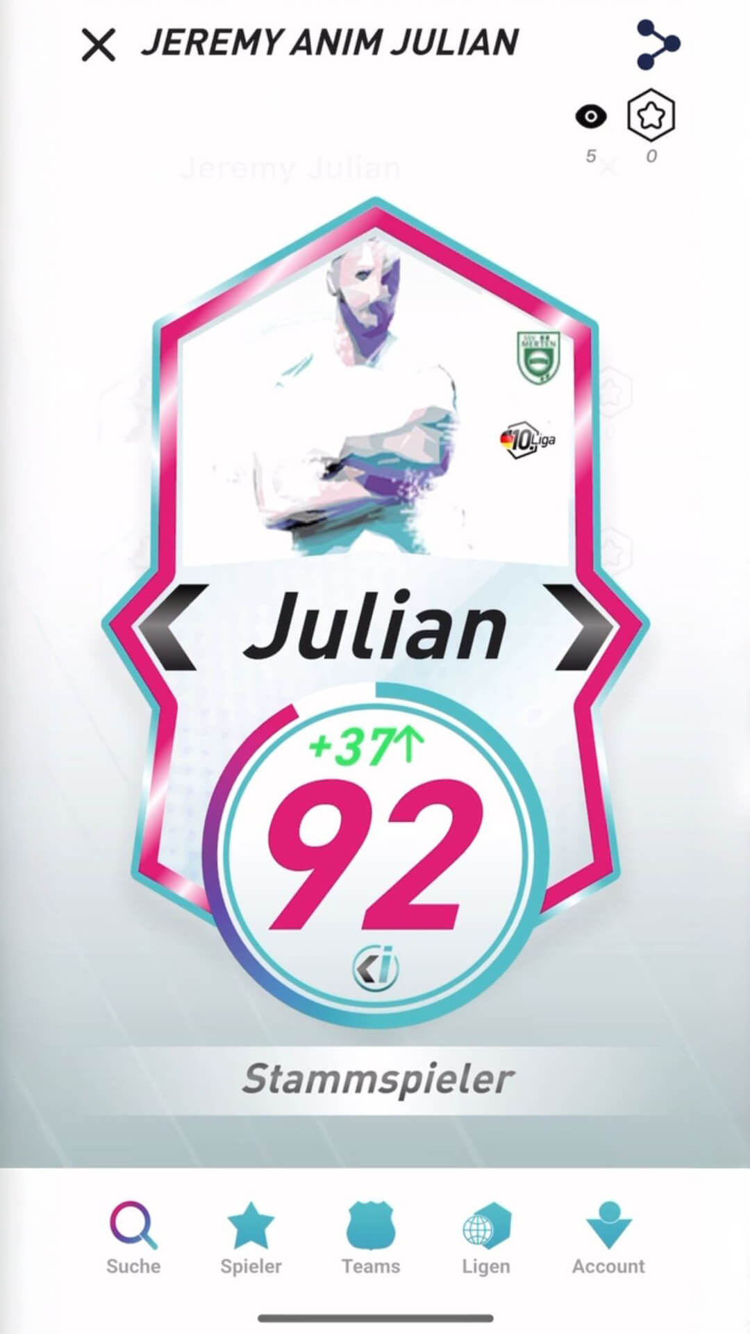 Player Card Jeremy Anim Julian